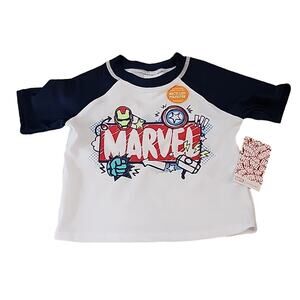 Marvel 12 month Rash Guard Tee, NWT
